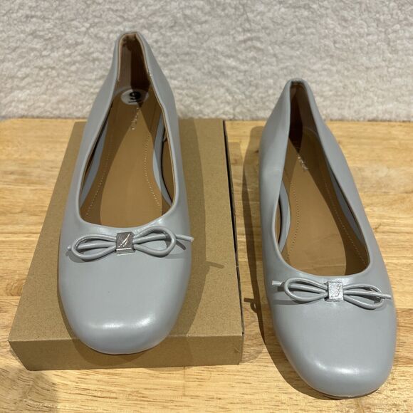 Nautica Balletcore Flats w/ Bow Women's Sz 9 Shoes Dusty Blue Gray Classiccore - Picture 4 of 16